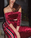 CRUSH VELVET SET