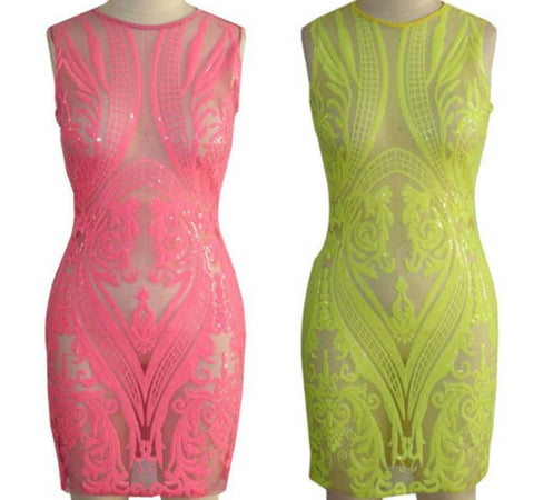 VICTORIA SEQUINS DRESS