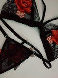 ROSE LINGERIE SET