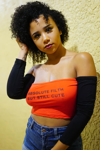 FUCK IT UP PRINT TOP