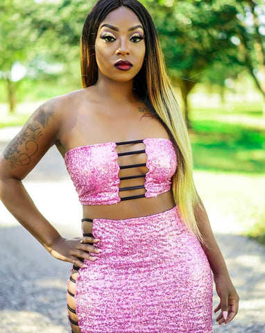 STEAL THE SHOW SEQUINS SET