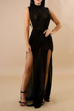 CRYSTAL MESH DRESS